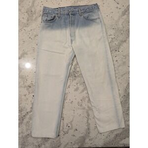 Y2K VTG Levis Jeans 501 36x30 Acid Wash Grunge Made in‎ USA Flaws